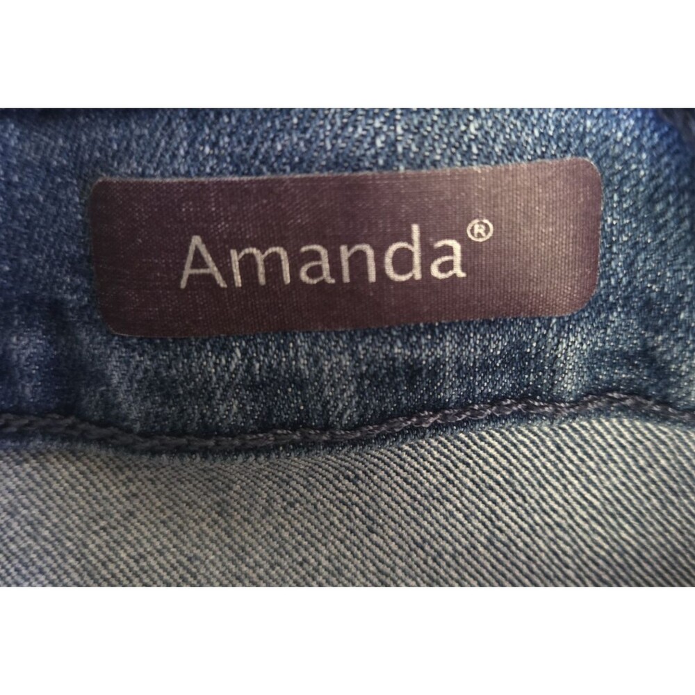 Gloria Vanderbilt Amanda Jeans Womens 18 Short Blue Denim Mid Rise Pants - Picture 9 of 9